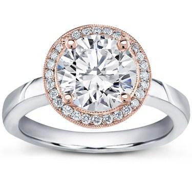 White gold engagement rings diamond settings
