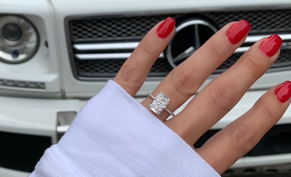 Custom Radiant Cut Diamond Ring – Ascot Diamonds