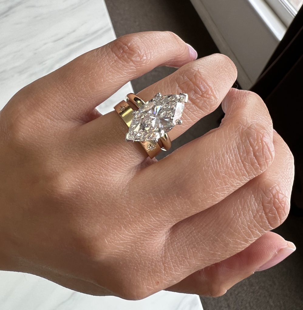 Marquise_thin_band_diamond_ring_with_wide_wedding_band