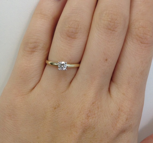 Diamond Solitaire Engagment Ring from Adiamor