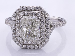 Double Halo Engagement Ring