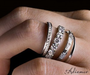 Adiamor's eternity bands on hand