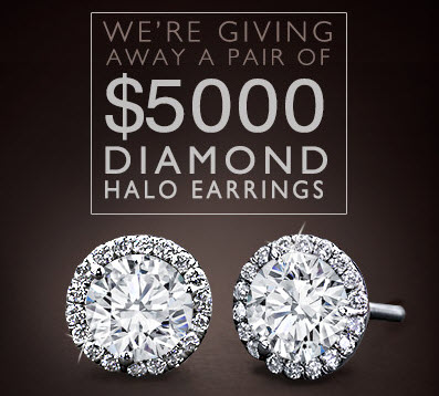 Adiamor Halo Diamond Earrings Sweepstakes