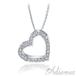 Tilted-Heart-Diamond-Pendant