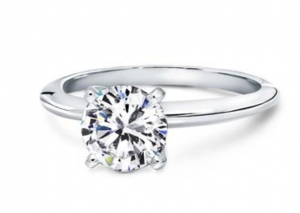 white gold engagement ring