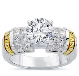 Two-Tone Diamond Setting