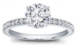 classic pave engagement ring