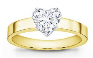 heart shaped diamond ring