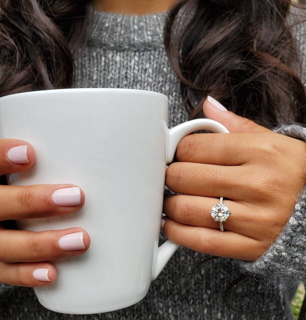 What is A Hidden Halo Engagement Ring? Adiamor