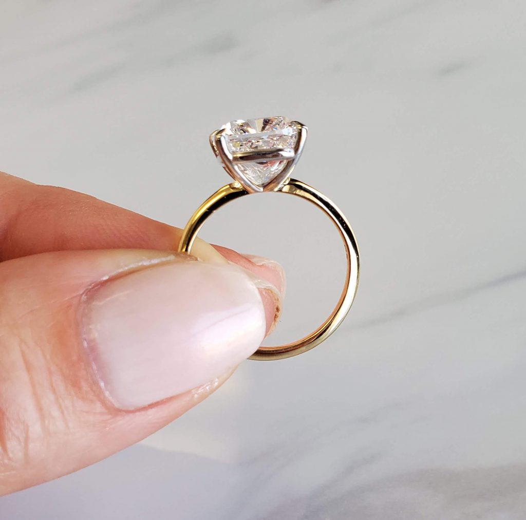 Top 5 Reasons To Buy A Thin Band Engagement Ring Adiamor
