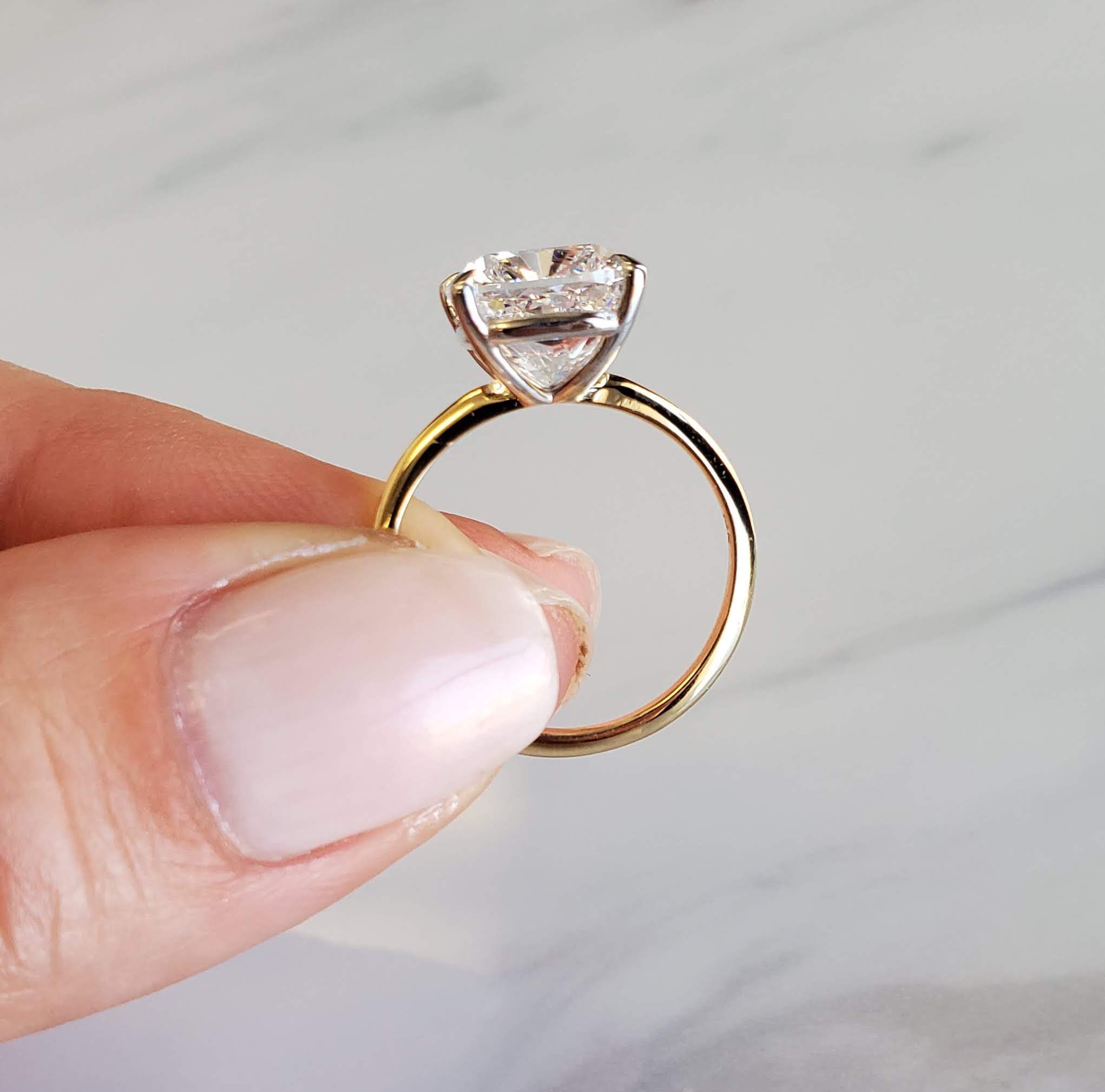 Top 5 Reasons To Buy A Thin Band Engagement Ring Adiamor