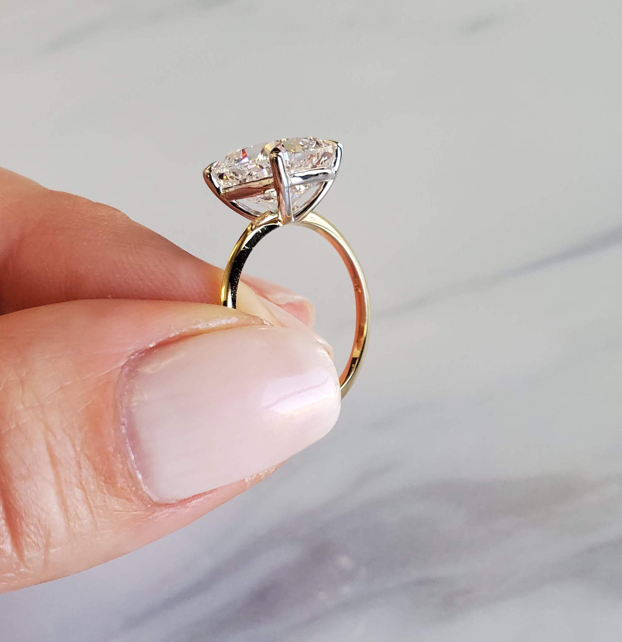 Top 5 Reasons To Buy A Thin Band Engagement Ring Adiamor